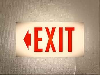 EXIT US看板　出口灯 81Yjx+MvNvL._AC_UF350,